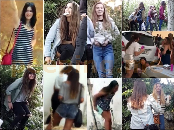 beer party girls pee, Spanish pissing voyeur, girls group pee Spain, Galici...