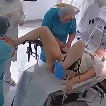 Real hidden camera in gynecological cabinet